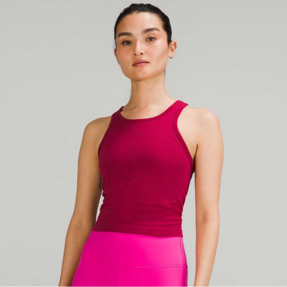 Lululemon Ebb to Street Cropped Racerback Tank Top Size 4